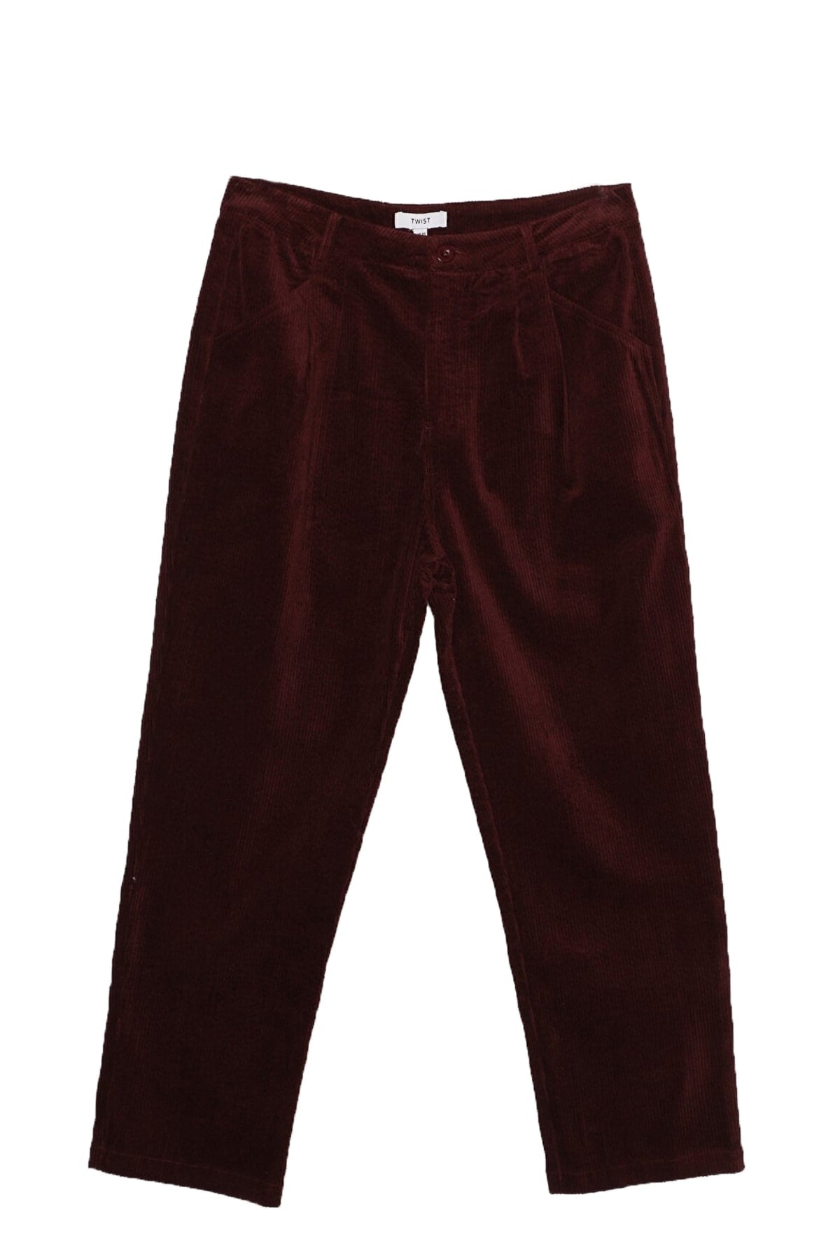 TWIST Bordo Kadife Pantolon