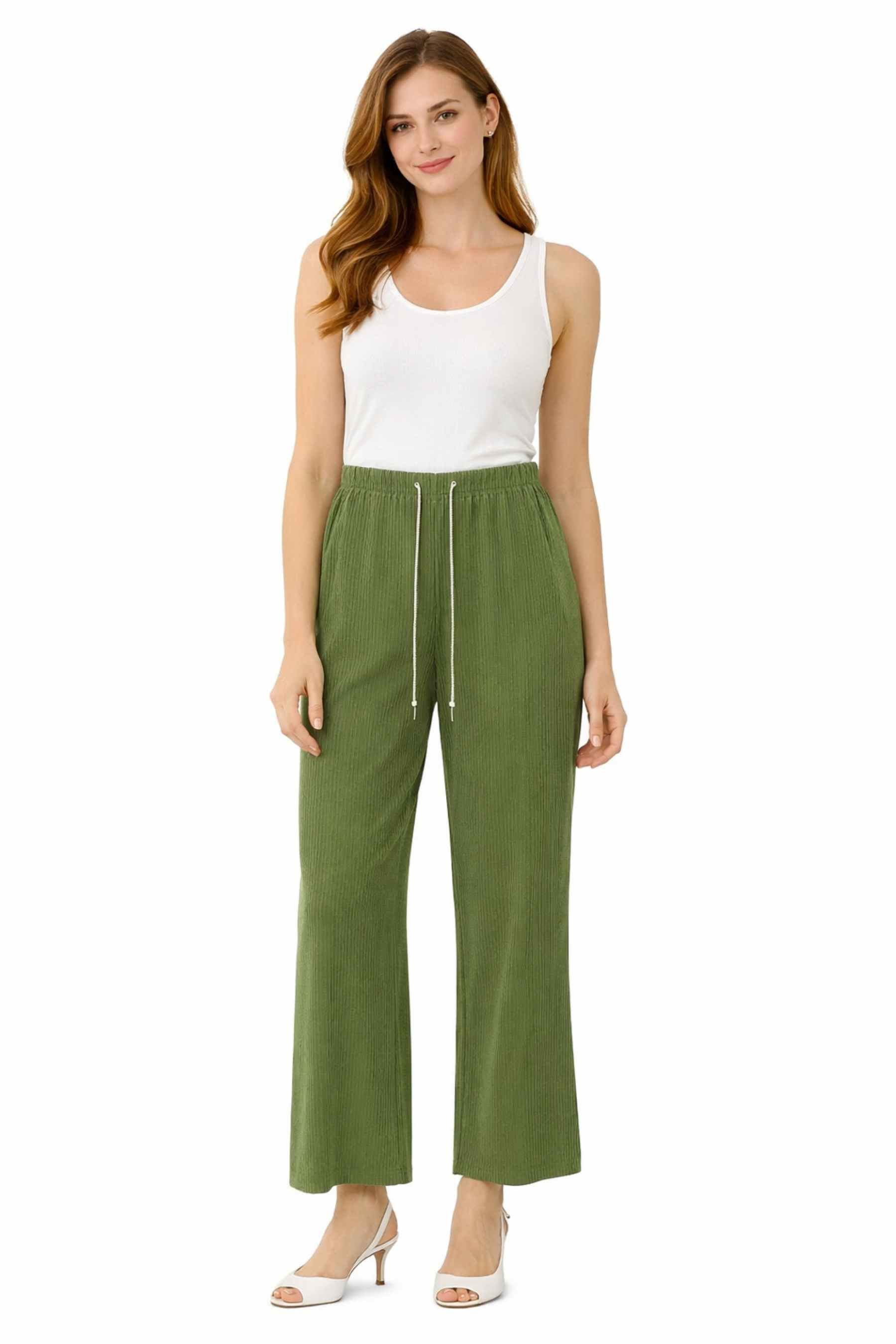TWIST Haki Straight Fit Pantolon  