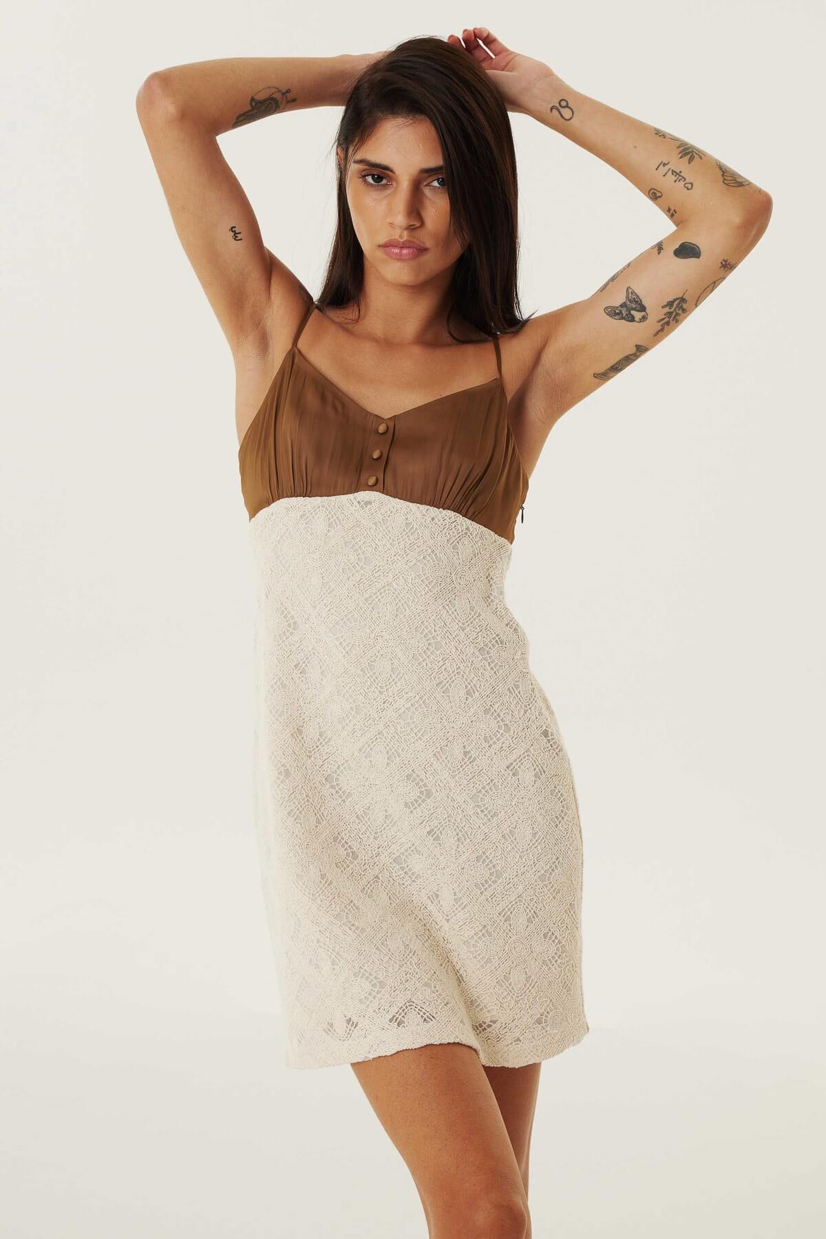 TWIST KAHVE 02344 / ELBISE