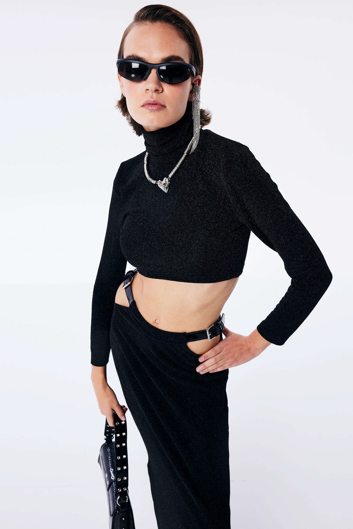 TWIST SIYAH 06165 / BLUZ