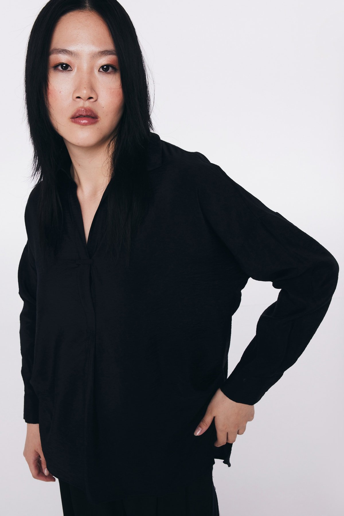 TWIST SIYAH 25106 / GOMLEK