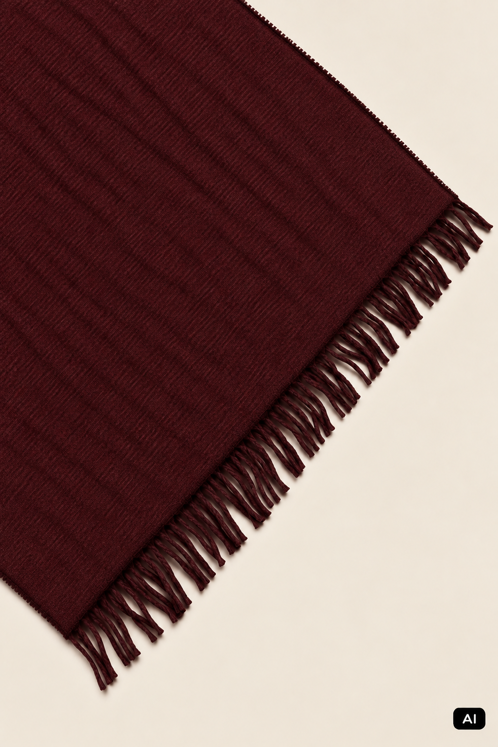 Bordo Erkek Kaşkol