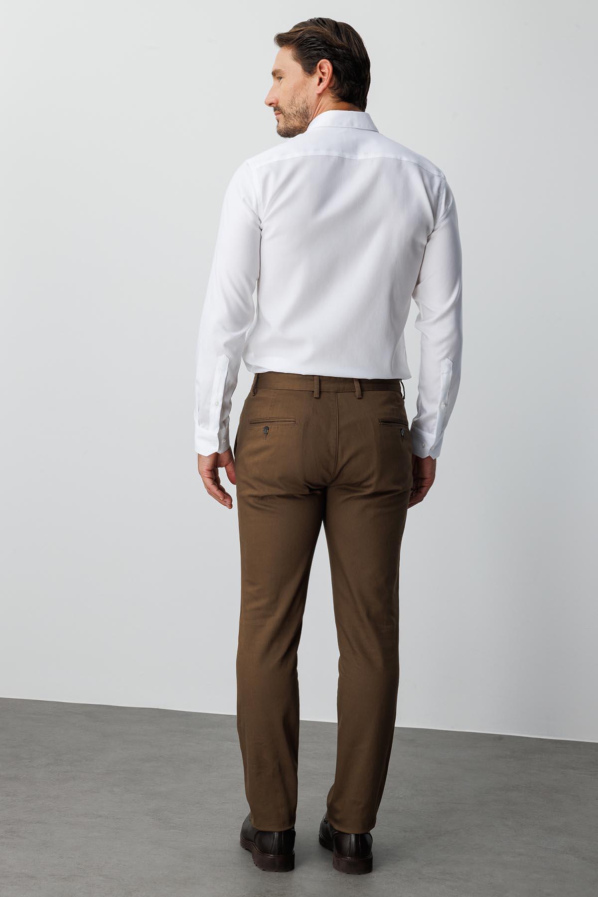 Erkek Bej Dynamic Fit  Pantolon