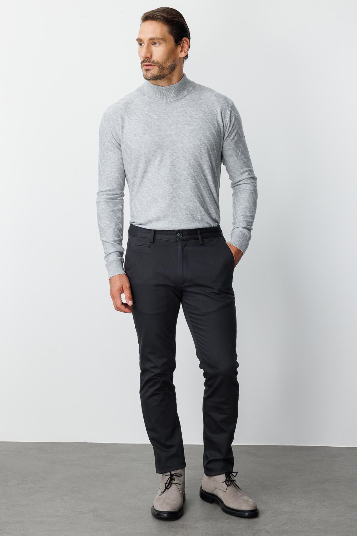 Erkek Gri Dynamic Fit  Pantolon