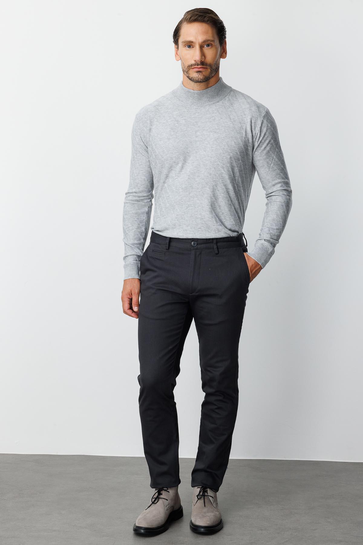 Erkek Gri Dynamic Fit  Pantolon