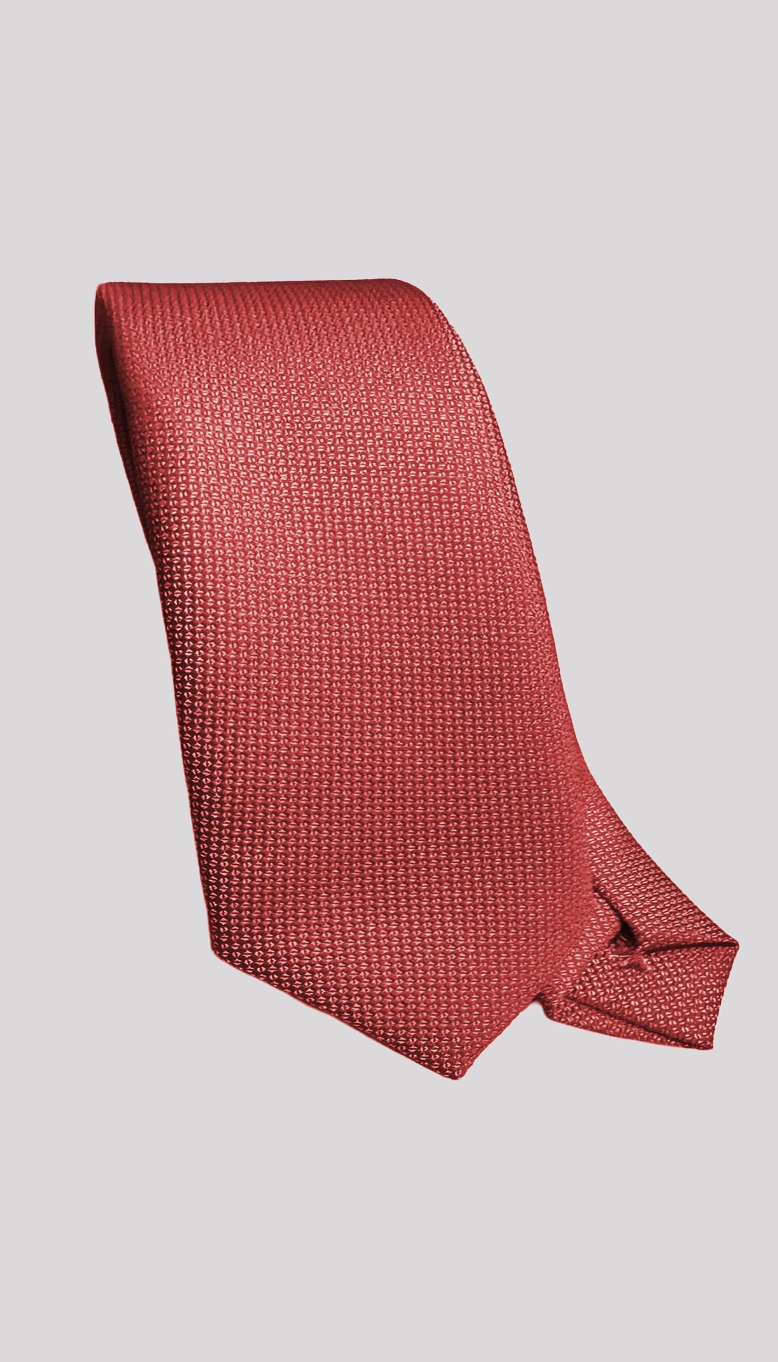 Koyu Pembe Dokulu Klasik Erkek Kravat