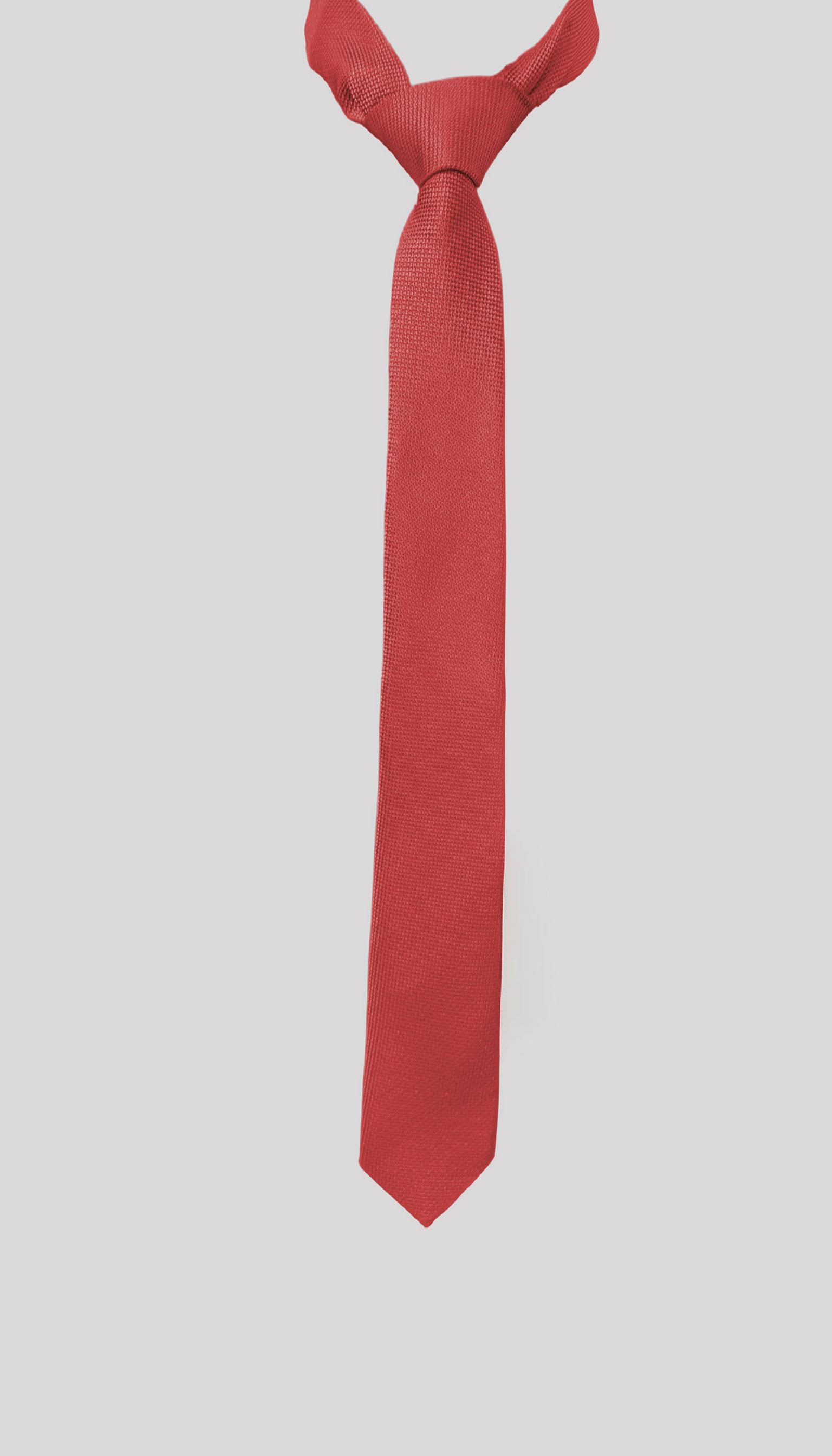 Koyu Pembe Dokulu Klasik Erkek Kravat