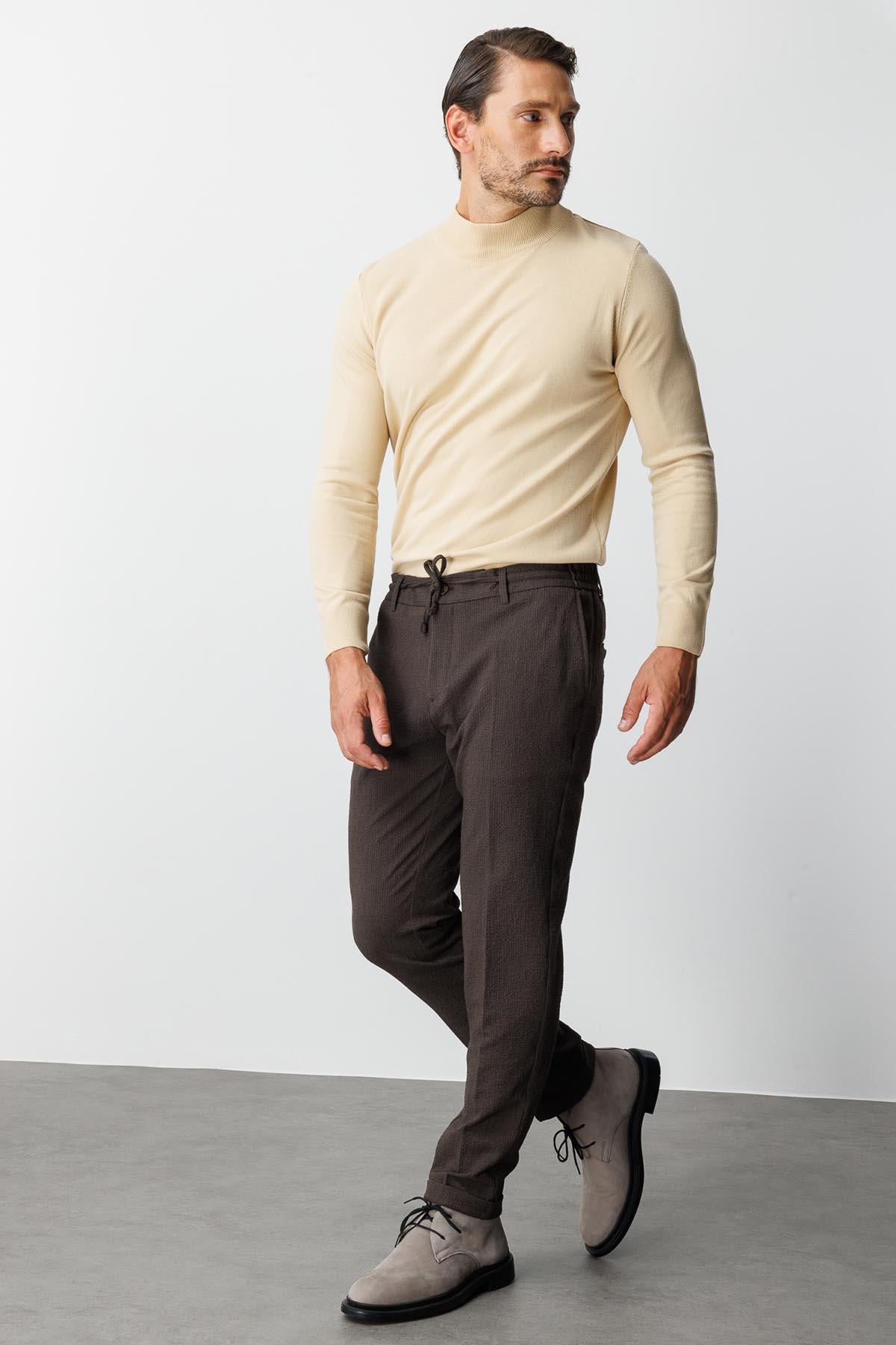 Erkek Kahve Dynamic Fit  Pantolon