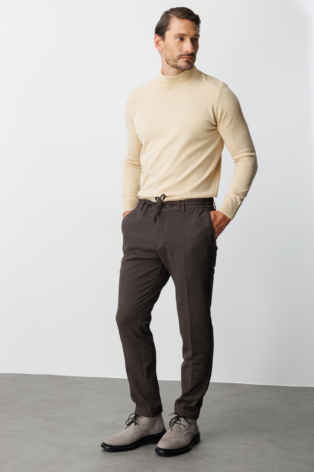 Erkek Kahve Dynamic Fit  Pantolon