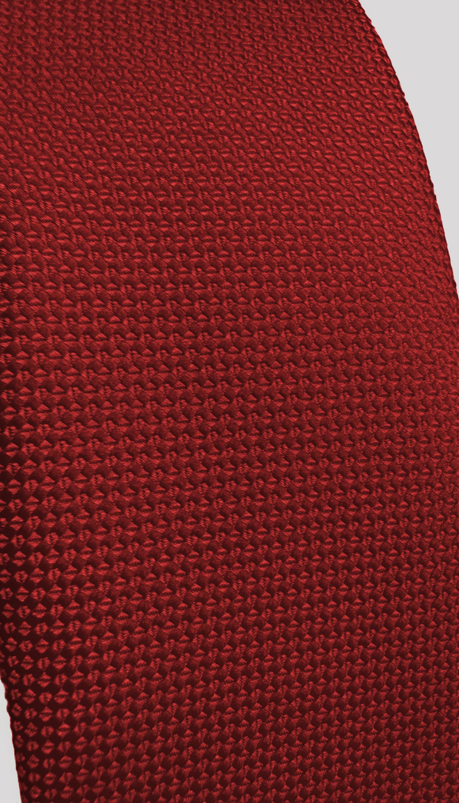 Kırmızı Dokulu Klasik Erkek Kravat