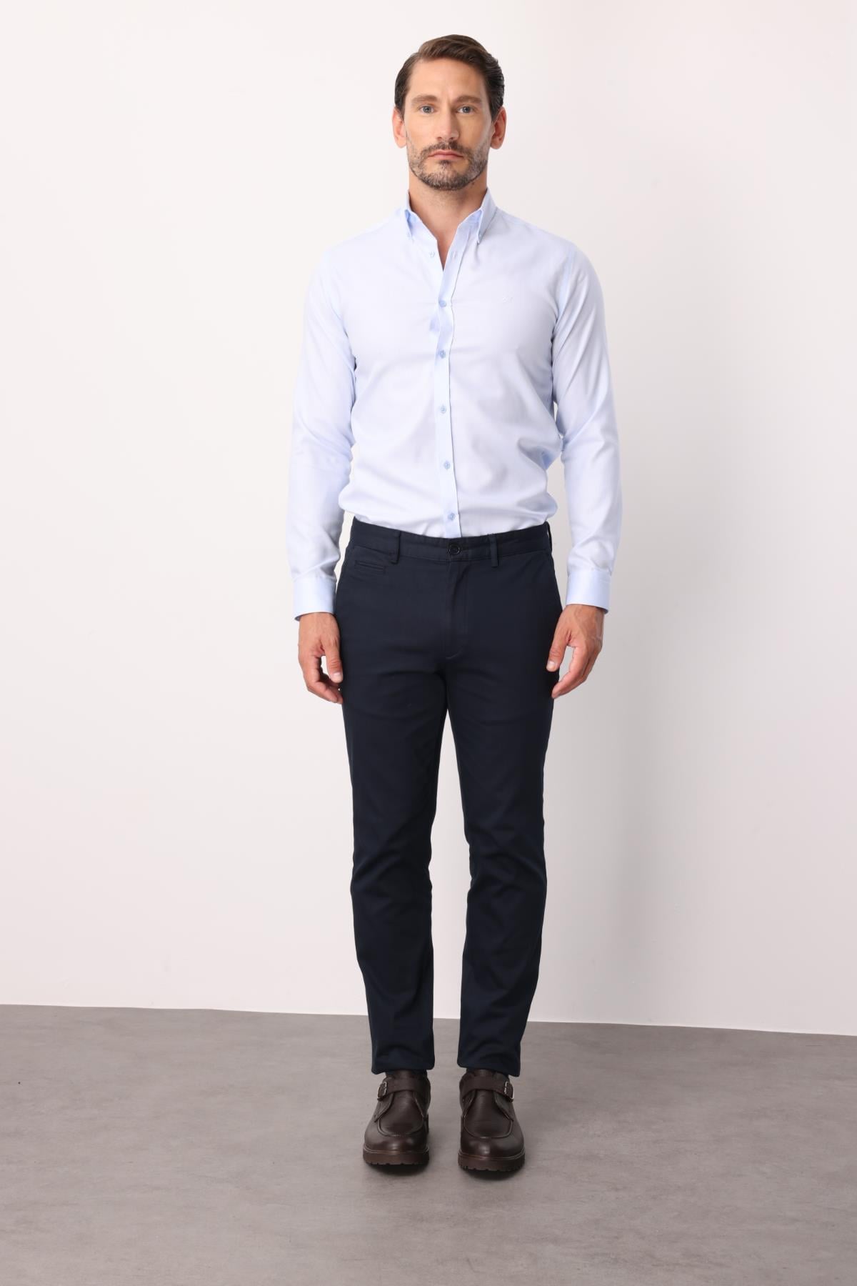 Erkek Lacivert Dynamic Fit  Pantolon