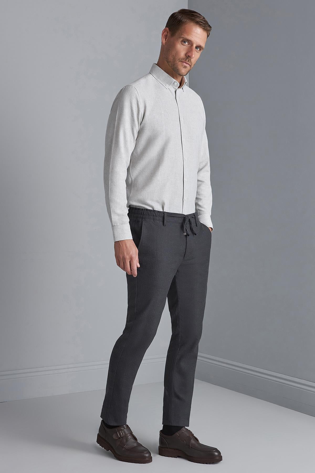 Erkek Lacivert Dynamic Fit Pantolon