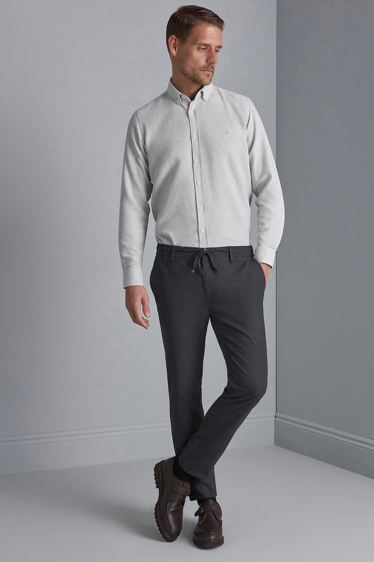 Erkek Lacivert Dynamic Fit Pantolon