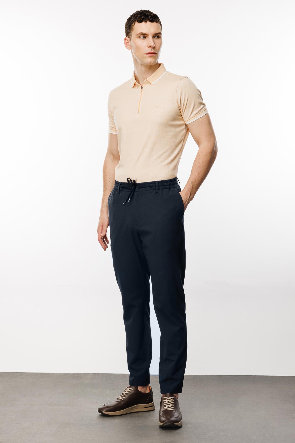 Erkek Lacivert Dynamic Fit  Pantolon