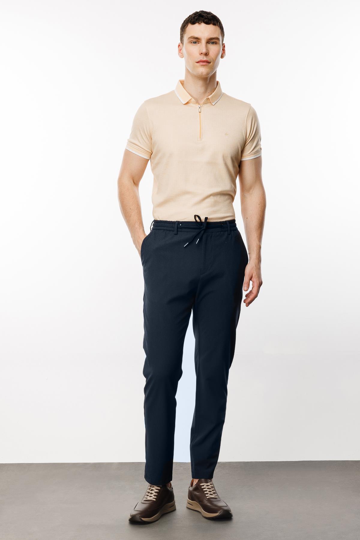 Erkek Lacivert Dynamic Fit  Pantolon