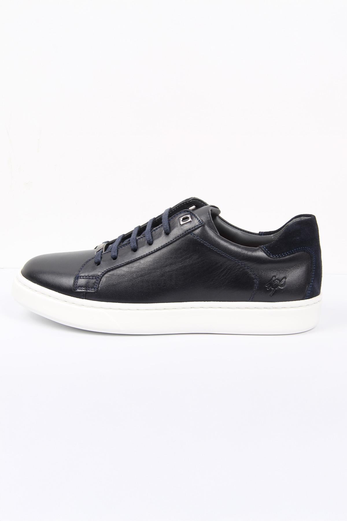 Erkek Lacivert Sneaker – Günlük Şık Rahat Taban Ayakkabı