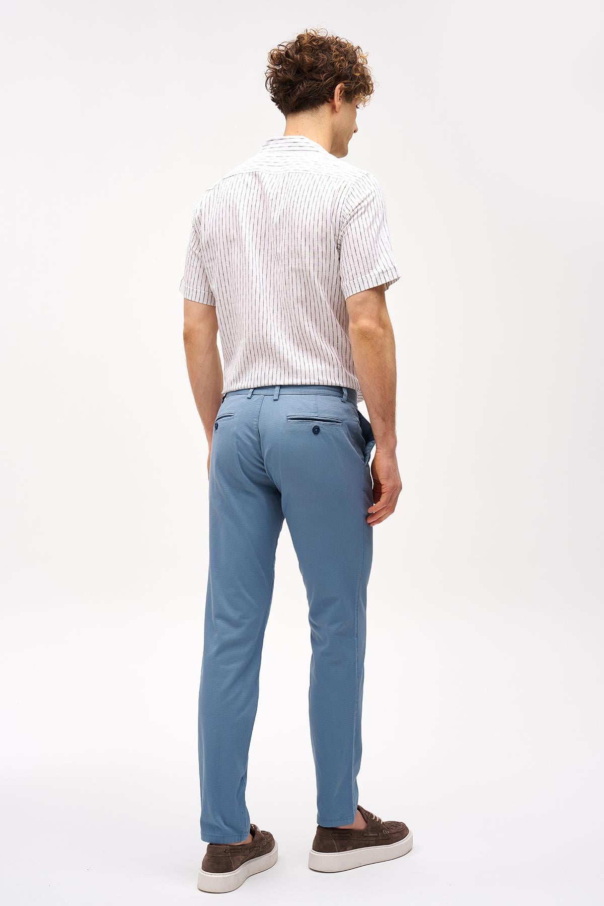 Erkek Mavi Dynamic Fit  Pantolon