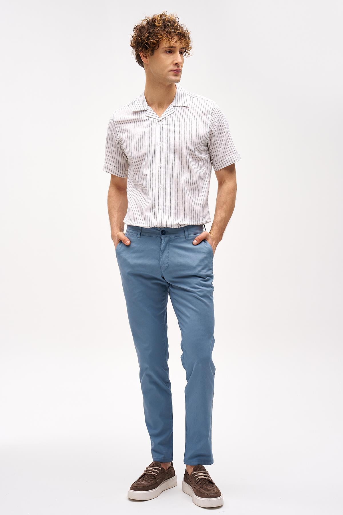 Erkek Mavi Dynamic Fit  Pantolon