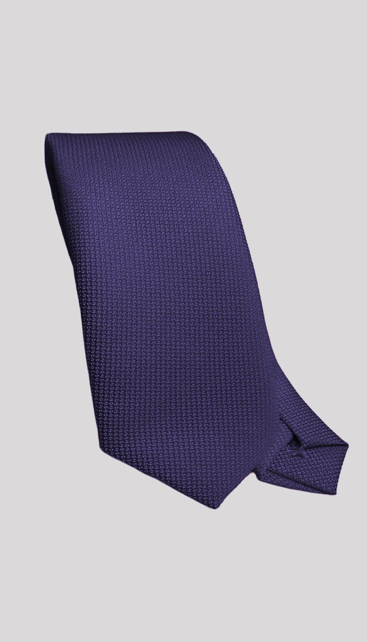 Mor Dokulu Klasik Erkek Kravat
