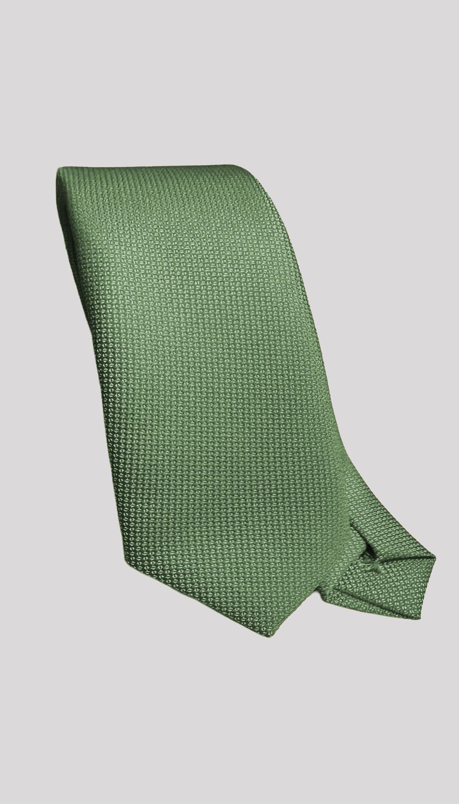 Nil Yeşili Dokulu Klasik Erkek Kravat