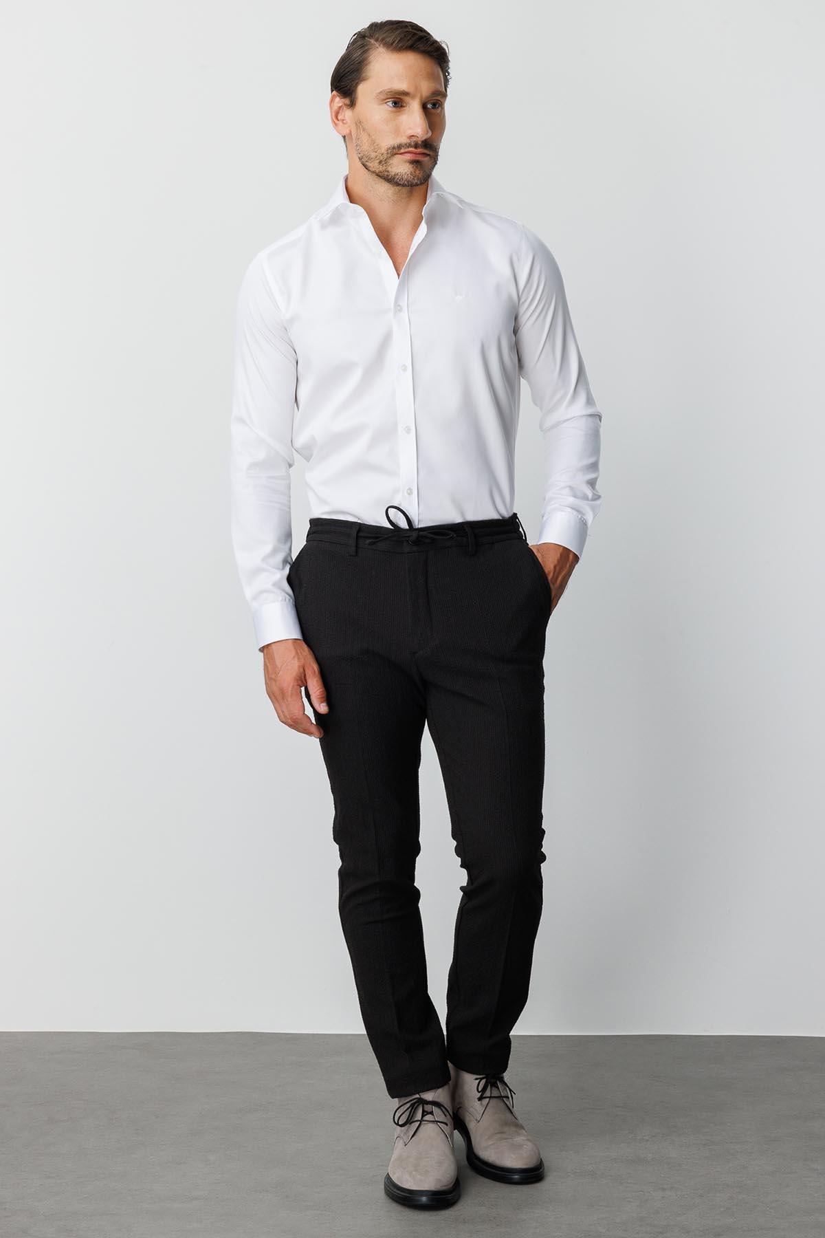 Erkek Siyah Dynamic Fit  Pantolon