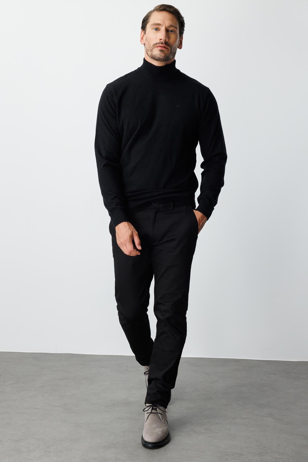 Erkek Siyah Dynamic Fit  Pantolon