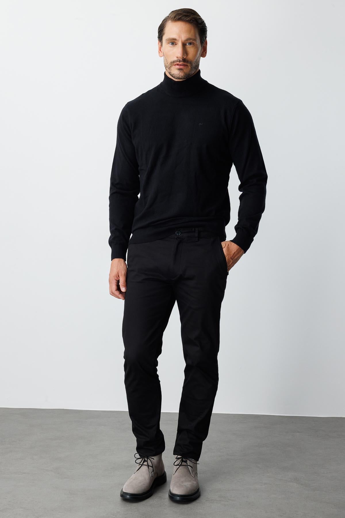 Erkek Siyah Dynamic Fit  Pantolon