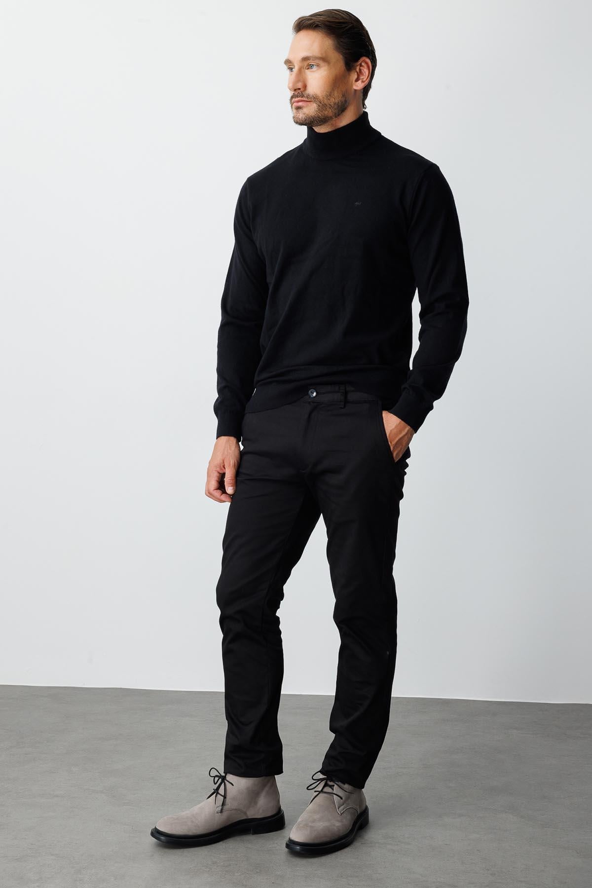 Erkek Siyah Dynamic Fit  Pantolon