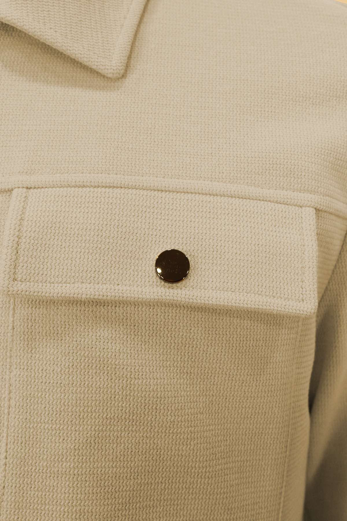 Bej Erkek Overshirt Mont – Modern Şehir Stili