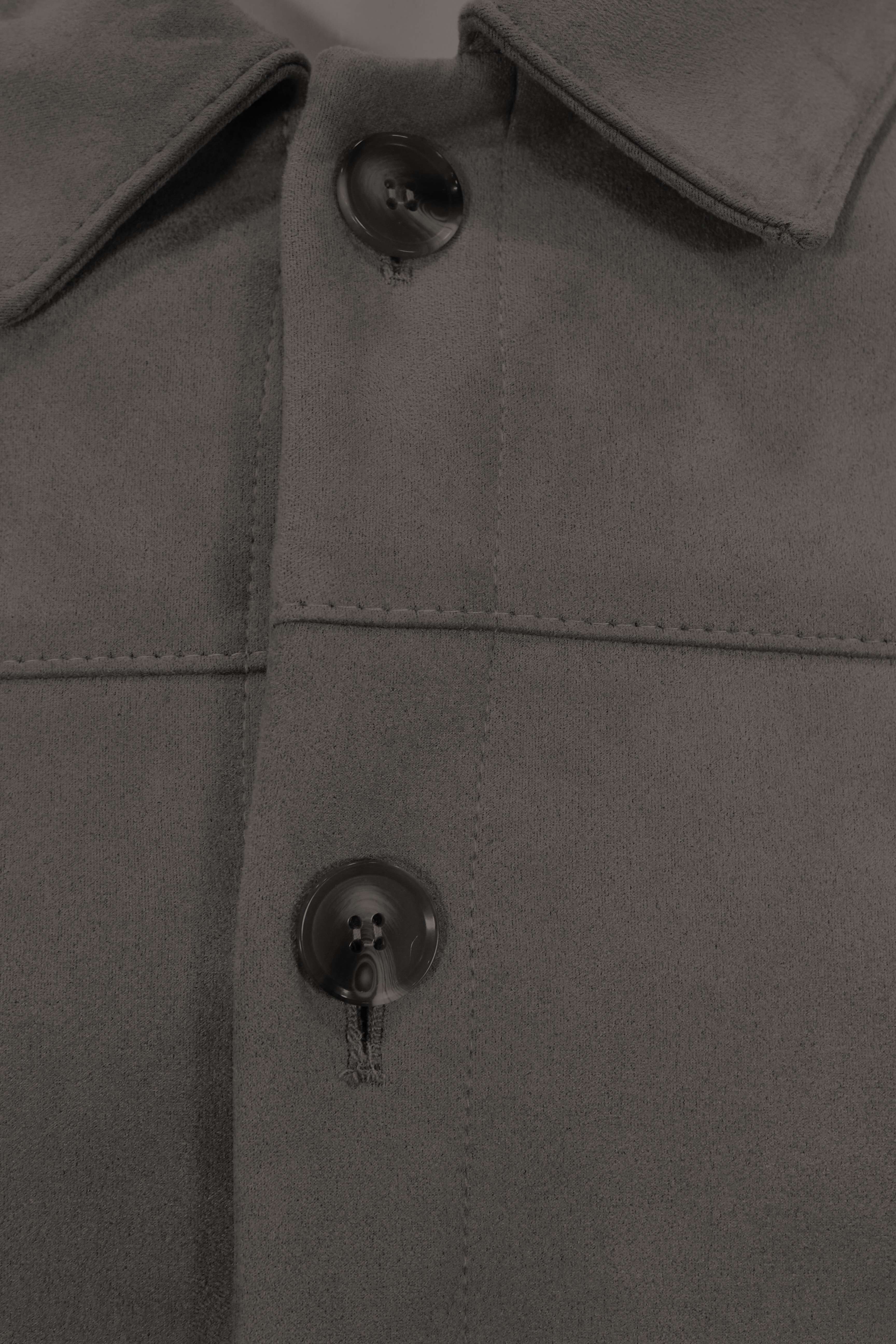 Antrasit Süet Görünümlü Erkek Mont | Modern Şehir Stili