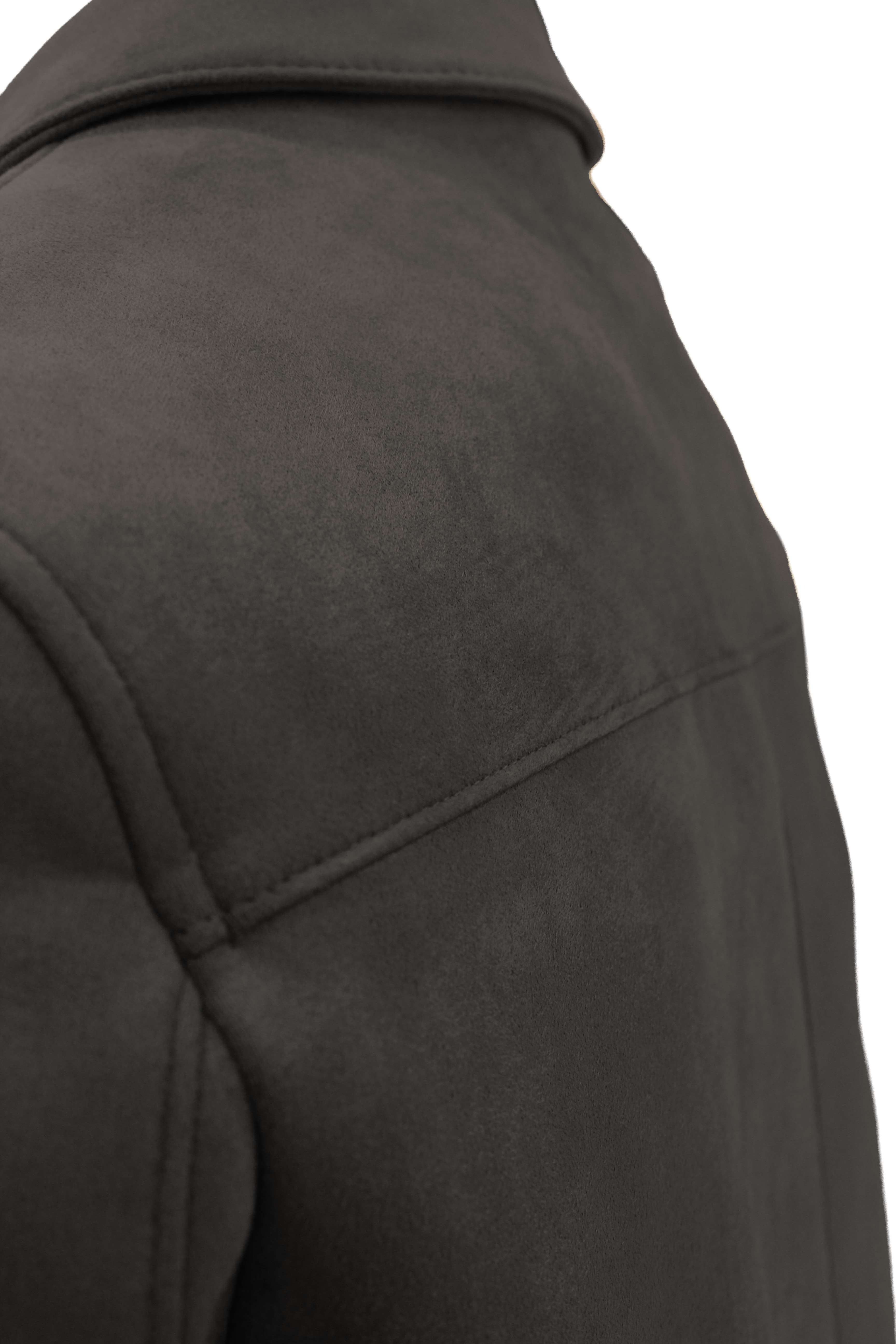 Antrasit Süet Görünümlü Erkek Mont | Modern Şehir Stili