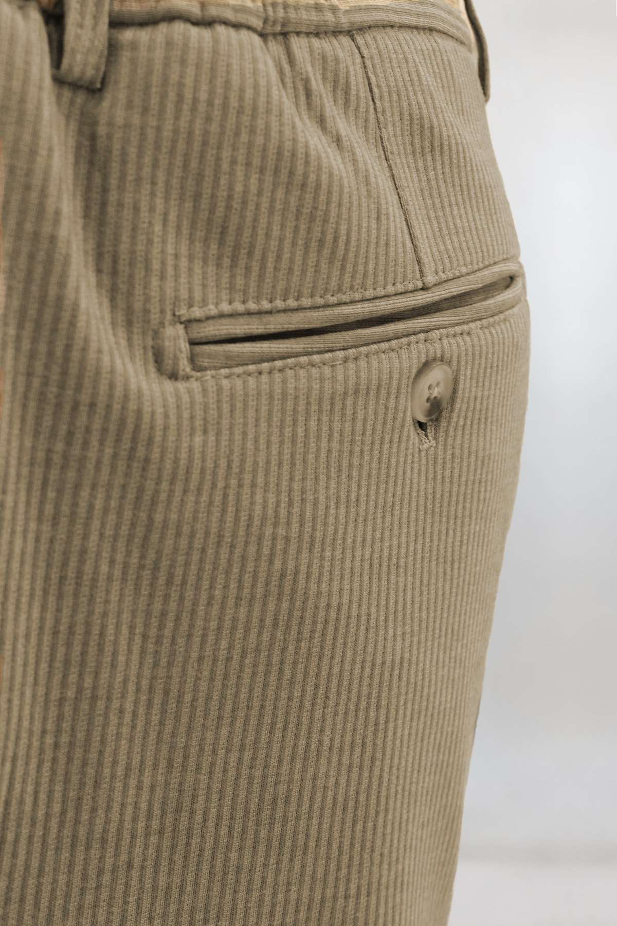 Bej Dynamic Fit Lastikli İpli Erkek Pantolon | Konforlu Smart Casual