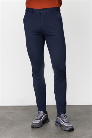 Erkek Açık Lacivert Dynamic Fit  Pantolon