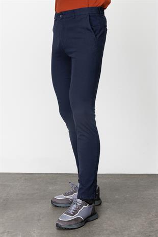 Erkek Açık Lacivert Dynamic Fit  Pantolon