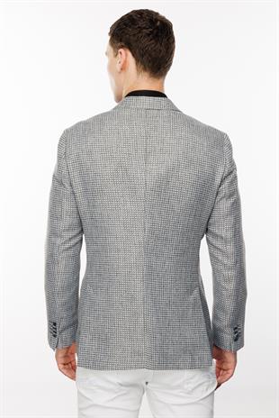 Erkek Antrasit Regularfit / Rahat Kalıp Geniş Mono Ceket