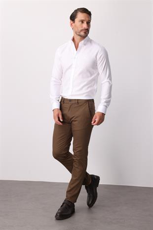 Erkek Bej Dynamic Fit  Pantolon