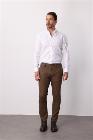 Erkek Bej Dynamic Fit  Pantolon