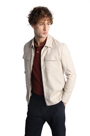 Erkek Bej   Baharlık Mont