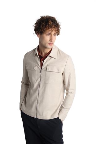 Erkek Bej   Baharlık Mont