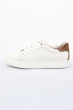 Erkek Beyaz Sneaker – Günlük Şık Rahat Taban Ayakkabı