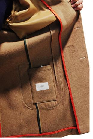 ERKEK CAMEL REGULARFIT / RAHAT KALIP CEKET YAKA KABAN