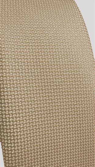 Ekru Dokulu Klasik Erkek Kravat