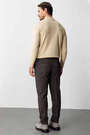 ERKEK KAHVE DYNAMIC FIT STD PANTOLON