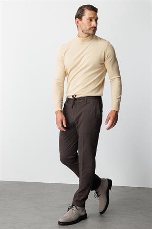 ERKEK KAHVE DYNAMIC FIT STD PANTOLON