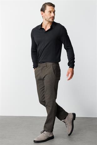 ERKEK KAHVE REGULARFIT / RAHAT KALIP STD PANTOLON
