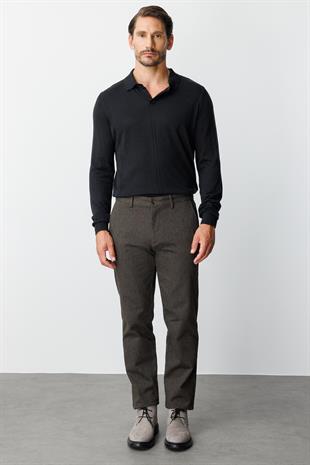 ERKEK KAHVE REGULARFIT / RAHAT KALIP STD PANTOLON