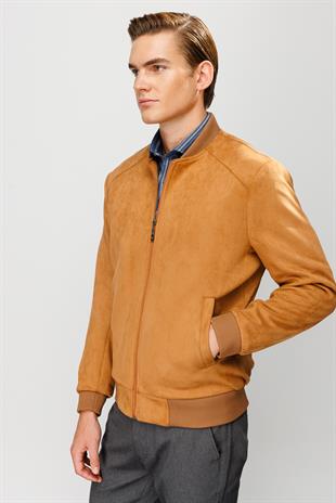 Erkek Kahve   Süet Mont