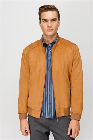 Erkek Kahve   Süet Mont