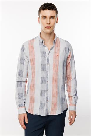 Erkek Kiremit Dynamic Fit Üst Gömlek