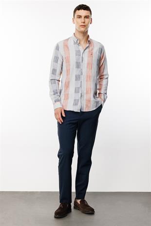 Erkek Kiremit Dynamic Fit Üst Gömlek